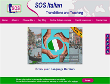 Tablet Screenshot of italiantranslation-teaching.com